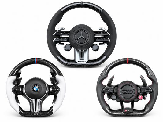 Volanti premium Mercedes-AMG, BMW M e Audi RS